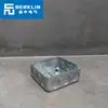 Interruptor y enchufe de montaje superficial estilo industrial codo de metal galvanizado tubo 20 peine de copa soporte de pared caja de conexiones accesorios en T