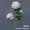 3 Flores Artificiales de Peonía Extranjera Rosa de Brasil Decoración Decoración de Boda Flor Falsa Flor Especial para Lobby de Hotel Brote de Ciruelo de Té