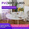 Exportação materna e infantil grau pvc vidro macio pvc transparente toalha de esteira de mesa fosco placa de borracha macia filme transparente