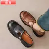 En stock mocasines de mujer para otoño 2026 con hebilla de tira en T, tallas 35-46