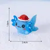 Paisagem miniatura de comércio exterior, globo de neve hexagonal criativo de cristal de animal dragão de Natal, acessórios, miniaturas