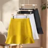 Saia Curta Cauda de Peixe para Mulheres, Verão Fina 2026 Novo Estilo, Cintura Alta, Emagrecedora, Moda Saia Ruffle Meia-Saia, Saia Evasê Estilo Conjunto