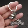 Chaveiro de metal com capacete de motocicleta Harley direto da fábrica, pingente criativo, presente masculino, enfeites de chaveiro