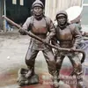 Fabricante Producción Carácter Escultura de Cobre Adorno Fundición Antigua Estatua Boceto de Cobre Varios Tallado en Cobre Paisaje de Jardín