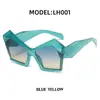 [Personalizado] Gafas de Sol de Moda Europea y Americana para Mujer, Estilo Trendy Ins Fotografía Callejera Elegante, Gafas de Sol Trendy Asimétricas para Mujer
