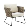 Sofá de Exterior, Varanda de Pátio, Cadeira de Rattan para Villa, Conjunto de Móveis de Mesa de Café, Móveis de Rattan para Lazer em Jardim ao Ar Livre, à Prova d'Água e de Sol