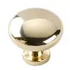 Aleación de Zinc Cobre Antiguo Dorado Cepillado Cajón Gabinete Puerta Mango Floral Grande Amarillo Agujero Único Tirador Redondo Minimalista Moderno