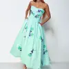Moda de Vestido Longo Bodycon Estampado Floral Sem Alças para Feriado, Roupas Femininas Transfronteiriças Europeias e Americanas 2026