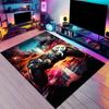 Tapete de Chão para Console de Jogos Americano Amazon Temu Transfronteiriço, Sala de E-sports, Sala de Estar, Sofá, Resistente a Manchas e Fácil de Cuidar