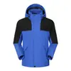 Chaqueta Exterior 3 en 1 para Hombres y Mujeres, Set Desmontable de Dos Piezas, Forro Polar Grueso de Zorro Plateado, Cortavientos, Impermeable, para Acampar y Montañismo