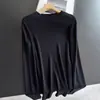 Suéter de Punto Ajustado con Cuello Alto Medio 2026 para Usar en Capas con Camiseta de Manga Larga Base para Mujer Venta al por Mayor H10AS8412