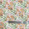 Popelina de sarga de algodón Tejido estampado digital Estilo coreano de dibujos animados Estilo fresco Ropa para mujer Ropa para niños Tela para bolsos