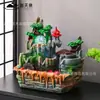 Adorno de Cascada de Rocalla Atractora de Riqueza Creativa Xintianquan con Agua Circulante para Oficina, Sala de Estar, Mesa de Té, Regalo de Inauguración