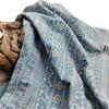 EG-1908379 tecido de algodão jeans perfurado bordado tecido da moda fábrica direta fornecimento em estoque