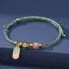 Pulseras de Cuerda Coloridas del Festival del Bote del Dragón, Colgantes Iridiscentes de Dibujos Animados de Tamales de Arroz, Pulseras Ajustables Trenzadas Brillantes y Joyería