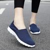 Sapatos de tecido elástico respirável para tamanhos grandes, tecidos à mão, sapatos de camada única femininos, sapatos casuais planos, sapatos casuais para viagem, sapatos femininos, moda