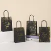Punto Negro Tarjeta Oro Gracias Bolso Bolsa de Papel Estampado en Caliente Bolsa de Empaque Transfronterizo Bolsa de Almacenamiento para Regalo Se Puede Personalizar