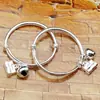 Tienda de regalos para madres y bebés pulsera redonda de imitación plata para niños pulsera de candado de longevidad para niños regalo para bebé de 234567 años