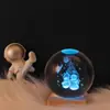 Luminária de Noite Bola de Cristal Brilhante, Lâmpada Colorida de Céu Estrelado, Galáxia, Lua, Sistema Solar, Enfeite de Madeira, Presente de Dia dos Namorados para Amigos