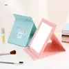 Espejo de maquillaje plegable Erlifan espejo de escritorio hogar grande dormitorio de estudiante espejo pequeño espejo de mujer espejo plateado