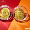 El Mismo Estilo Que El De La Celebridad De Internet: Pegatina para Teléfono de Calabaza de la Suerte con Pan de Oro Hecha de Oro Puro 999. Perfecto para Bodas y Celebraciones de Luna Llena, como Regalo de Agradecimiento o Bono