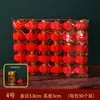 Farolillos Mini Rojos para Bodas, Colgantes Festivos para Balcones e Interiores, Colgantes de Farolillos Pequeños con Terciopelo para Bonsáis de Año Nuevo en Exteriores
