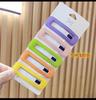 Grampo de Cabelo de Couro da Moda Estilo Coreano Celebridade da Internet Simples Presilha para Franja Moderna BB Clip Grampo para Parte de Trás da Cabeça Presilha de Couro PU
