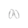 Anillos de Plata de Ley Xingchen para Pareja, un Par de Anillos Lisos de Nicho, Anillos S925 Simples y de Alta Gama, Regalos de Cumpleaños para Novias