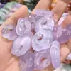 Exportación al por mayor Colgante de Cerradura de Nube Auspiciosa Multicolor Tipo Hielo Ojo de Gato Calcedonia Colgante de Collar Ruyi de Bebé