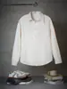 Camisa Casual para Hombre Andrei Primavera y Otoño Chaqueta de Color Sólido Sitio Independiente de Amazon Popular Top de Manga Larga Atractivo