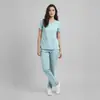 Roupa Cirúrgica Separada para Salão de Beleza e Sala de Operação Odontológica Transfronteiriça Feita Sob Medida, Conjunto de Uniforme Cirúrgico Elástico de Secagem Rápida