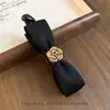 Accesorio para el Cabello Semirecogido Estilo Nuevo 2026: Pinza de Plátano de Malla, Pinza de Garra Francesa con Lazo Negro, Pinza para el Cabello de Lunares para la Parte Posterior de la Cabeza