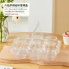 Caixa de embalagem para cupcake para 4/6 unidades, forma de muffin de 2 peças para creme de confeiteiro, caixa transparente para tortinha de ovo para assar e levar