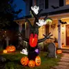 En Stock Halloween 299.7cm Árbol Fantasma Luz de Llama Decoración Inflable para Jardín y Decoración del Hogar