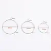 Brincos Argola Minimalistas DIY Moda Formato de Nove Argolas Redondas Argolas para Brincos Taça de Vinho Formato 9 Atacado Acessórios de Orelha Peças de Joia