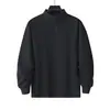 Sudadera de Otoño e Invierno con Cuello Alto y Media Cremallera para Hombre, Nueva Sudadera Casual Holgada de Manga Larga, Chaqueta, Ropa de Trabajo
