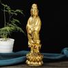 Estatua de Bodhisattva Guanyin de Cobre, Estatua de Buda Guanyin de Espíritu Libre, Guanyin con Dragón, Guanyin con Jarrón de Agua Pura y Rama de Sauce, Estatua de Adoración para el Hogar