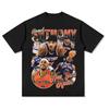 Suministro de Comercio Exterior Camisetas para Hombre, Camisetas con Estampados, Estilo Gótico Harajuku, Ropa de Calle Cruzada para Mujer de Manga Corta, Ropa de Baloncesto de Manga Larga
