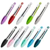 Pinzas de Silicona para Alimentos de la FDA en Caja de Colores 7 pulgadas 9 pulgadas 12 pulgadas Pinzas para Alimentos Resistentes a Altas Temperaturas Pinzas para Barbacoa Pinzas para Pan