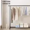 Varal de Roupa Interno de Chão Doméstico Quarto Pendurar Roupas Dobrável Haste Única Simples Telescópico Móvel Varal para Roupas, Chapéus e Acessórios
