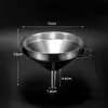 Funil de Aço Inoxidável, Funil Espessado para Vinho, Funil de Grande e Pequeno Diâmetro para Despejar Óleo, Gadget de Funil Filtro para Cozinha Doméstica