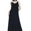 [Mismo Estilo que Xiaohongshu] Falda con Tirantes Plisada Chiba Verano 2025 Nueva de Color Puro Suelta con Efecto Adelgazante Vestido para Mujer