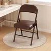 Silla de comedor plegable, simple y portátil, adecuada para apartamentos de alquiler, residencias estudiantiles, sillas de computadora, sillas de entrenamiento para salas de conferencias con respaldo, silla tipo puente