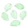 Novo 28mm Cristal Imitação Vidro Folhas Cor Gradiente Folhas Feito à Mão DIY Presilha Pingente Acessórios de Joias Atacado