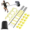 Conjunto de Equipamentos de Treinamento de Basquete e Futebol de Fábrica: Discos Marcadores, Escada de Agilidade, Barreiras, Paraquedas de Resistência, Kit de Treinamento de Velocidade e Físico