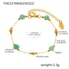 Miduoduo Ágata Facetado Cadena Hecha a Mano Acero Inoxidable Dulce Lujo Accesible Collar Pulsera Estilo Ins Nicho Adecuado para Mujeres