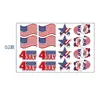 Amazon Transfronterizo Día de la Independencia Americana Pegatinas Faciales Suministros para Decoración de Fiestas Pegatinas de Bandera Desechables Decoraciones Patrióticas para Fiestas