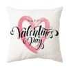 Funda de Almohada Día de San Valentín Letra Piel de Durazno Felpa Corta Cojín de Sofá Funda Almohada Personalizada Amazon