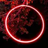 Luces Circulares Impermeables para Colgar en Árboles para Iluminación de Árboles en Calles Municipales, Iluminación de Paisajes Festivos, Anillos de Luces Decorativos, Hecho a Medida