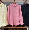 Camisa de lino francés de manga larga para hombre y mujer, lino 26 top ligero de verano 482437 485656